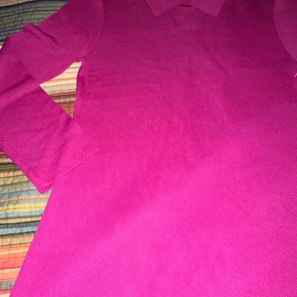 Trina Turk  Elegant Pink Mid Sleeve Dress - fitted. - Picture 4 of 12